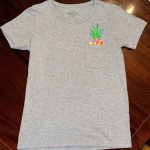 🍍🩶J. Crew - Women’s Pineapple Pocket Collector Tee